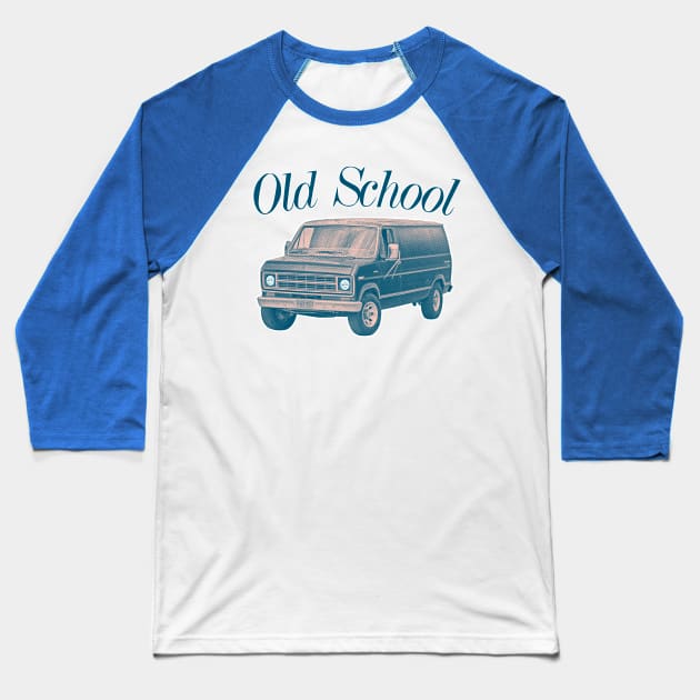 OLD SCHOOL ///// Retro Style Original Design Baseball T-Shirt by DankFutura